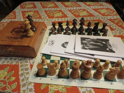  Vintage Allan Troy Chess Set-Challenge Imperfect ANALYSIS set 4 Q's! 2/3 #1A