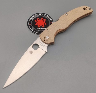 Spyderco Messer Native Native Chief Brown Canvas Micarta CPM CRU-WEAR Backlock