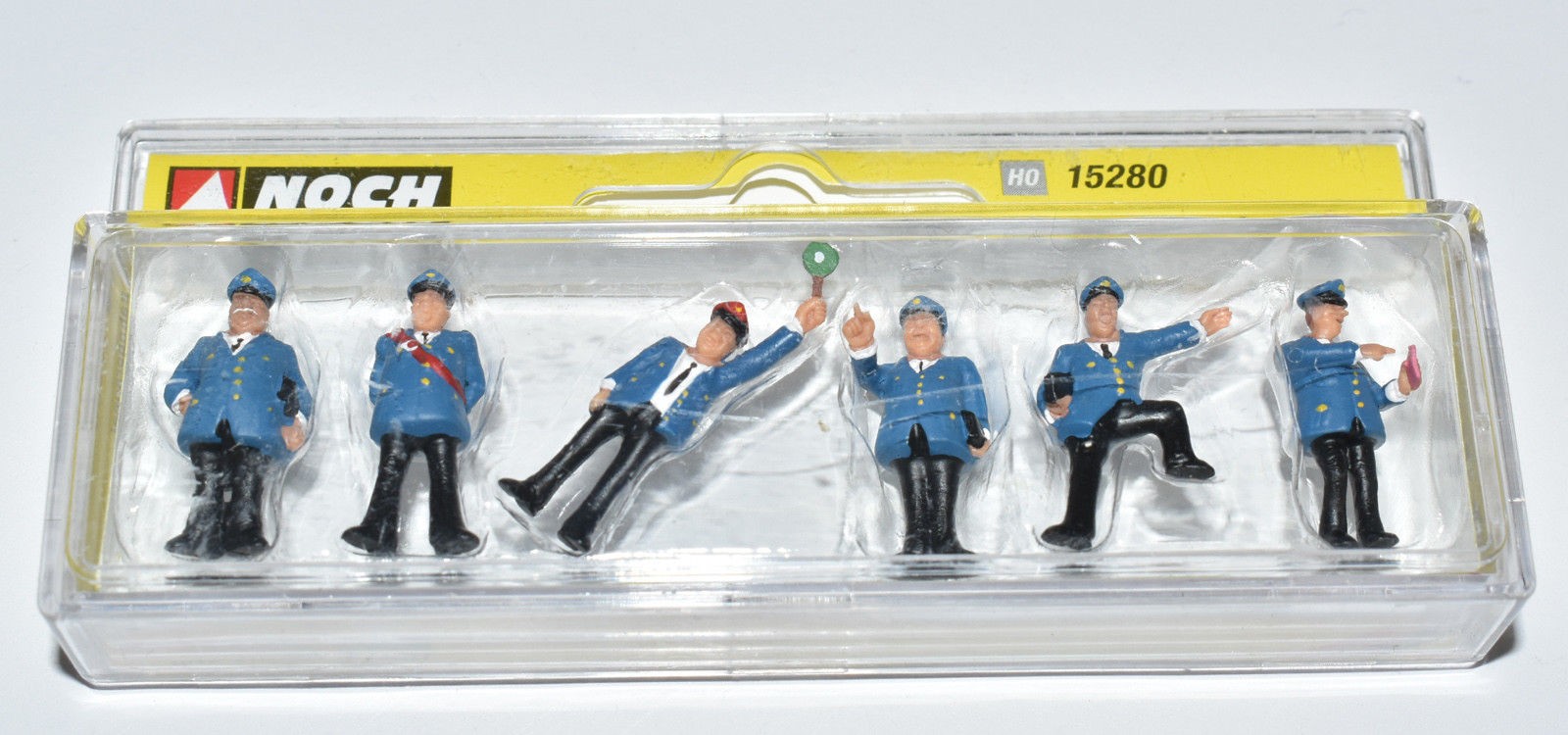NOCH H0 15280 Bahnbeamte Schaffner Zugbegleiter DB Figuren Set NEU in OVP 6tlg.