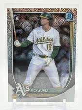 2025 Bowman Chrome NICK KURTZ RC Rookie Mega Box MOJO Refractor #93 Athletics A
