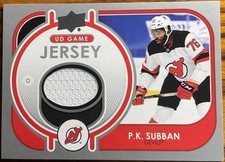 2021-22 Upper Deck UD Game Jersey P.K. Subban #GJ-PS New Jersey Devils
