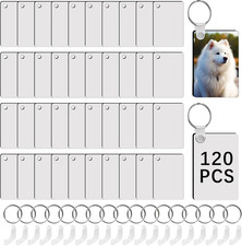 240Pcs Sublimation Keychain Blanks Double Sides 80 MDF Sublimation Keychains