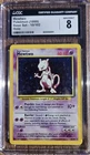 1999 Pokémon Mewtwo Base Set Holo Rare 10/102 CGC 8 Graded Card English