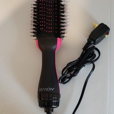 Revlon Hot Air Brush Dryer Black/Pink Electric Styler Unisex Plastic