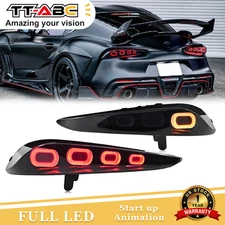 TT-ABC LED Tail Lights For 2020-2024 Toyota GR Supra A90/A91 Smoked Rear Lamps
