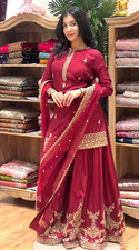 Salwar Kameez Pakistani Indian Wedding Party Wear Dress Bollywood Palazzo Suit