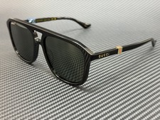 GUCCI GG1494S 001 Black Grey Men's Large 57 mm Sunglasses