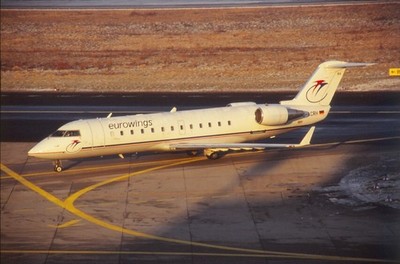 Dia D-ACRH Bombardier CRJ-200ER Eurowings Flugzeug 35mm ungerahmt O89-6-2