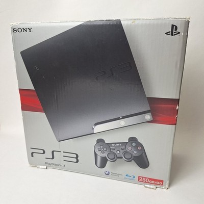 Sony PlayStation 3 PS3 Slim 250GB (Ließt keine Spiele )mit OVP Ohne Controller