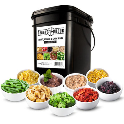 Ready Hour Fruit Veggie & Snack Mix Freeze-Dried Food 56 Ser. Emergency Supply