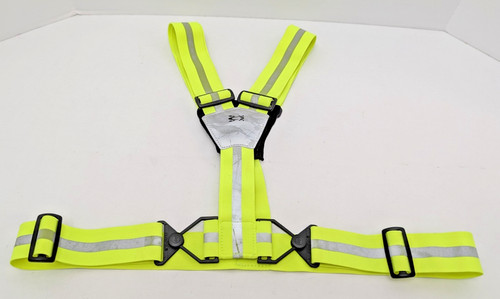Amphipod Xinglet Reflective Running Safety Harness Adjustable Hi Viz Green