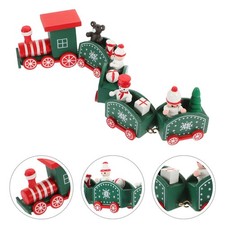 Christmas Train Connected Wooden Train Small Train Christmas Train Figure