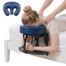Massage Headrest for Bed, leather armrest shelf