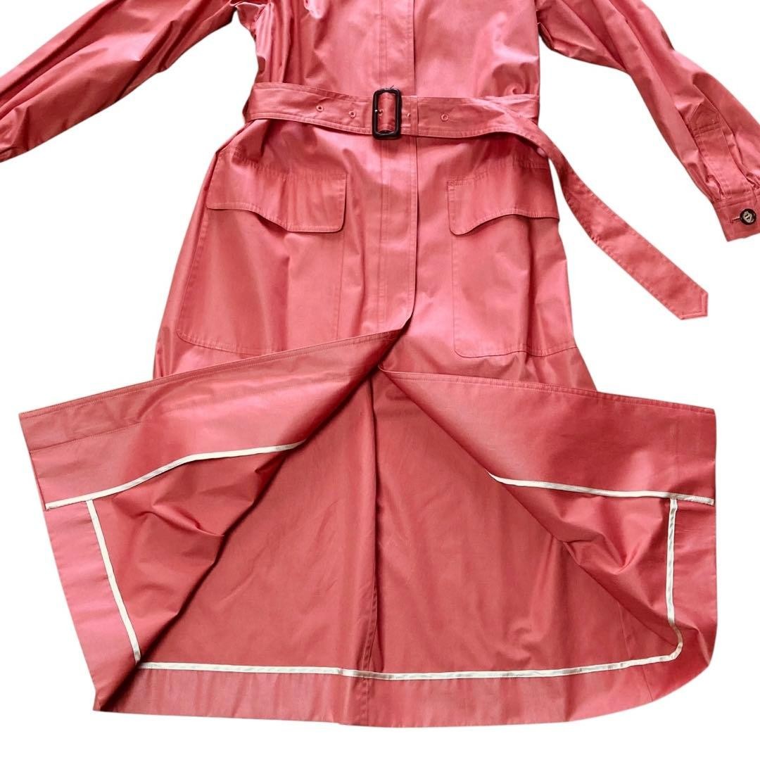 Yves Saint Laurent Vintage Pink Trench Coat Belt Women's S 7 Excellent thumbnail 6