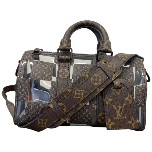 Louis Vuitton Women's Monogram Chess Keepall Bandouliere 25 Handbag Brown
