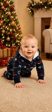 Carter's Baby Boys' Hooded Fleece Jumpsuit 12 Months