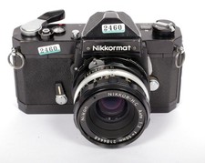 Nikon Nikkormat FTN BLACK 35mm SLR film camera with Nikkor 50mm F2 lens 2460
