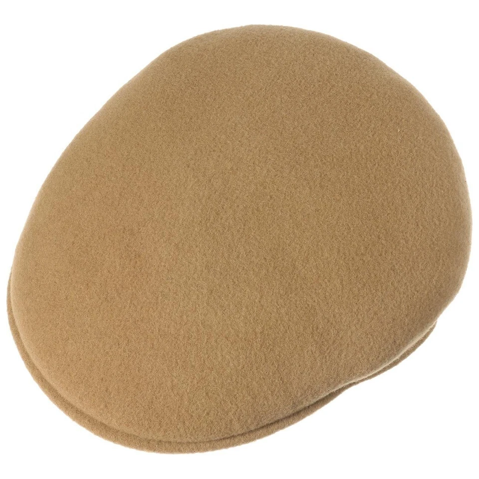 KANGOL ® ORIGINAL 504 CAP FLATCAP SCHIEBERMÜTZE GORRA DE LANA CAMEL NUEVO - Imagen 2 de 4
