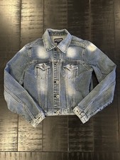 Steve Barry's Women's 100 Cotton Denim Jean Jacket Cropped Small