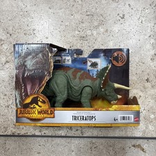 Mattel Jurassic World Roarivores Triceratops Figure NEW