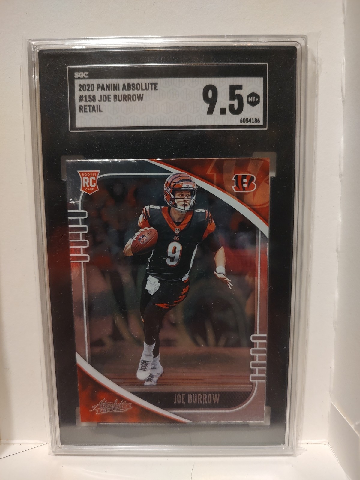 🔥2020 Panini Absolute JOE BURROW Rookie #158 Cincinnati Bengals SGC 9.5 MT+🏈⭐️