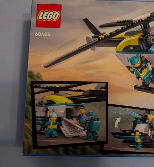 LEGO City Helicóptero de Rescate de Emergencia 60405 Juguete Kit de Construcción 226 piezas Foto 4 de 4