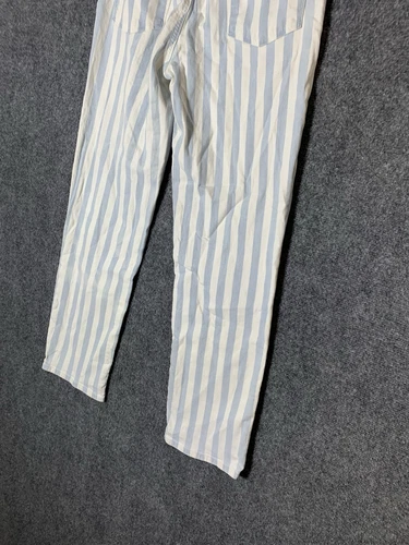 J BRAND Jules Striped High Rise Straight leg Jeans Size 28 Blue White Striped - Picture 17 of 23