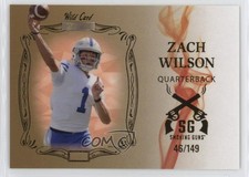 2021 Wild Card MATTE Gold - Orange Smoke /149 Zach Wilson #SGCB-5 Rookie RC 0w8. rookie card picture