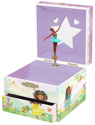 Musical Ballerina Kids Jewelry Box Girls Jewelry Box with Mirror