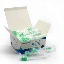 Effortless Oral Hygiene with Sky Blue Disposable Swabs - 50 Individually Wrapped