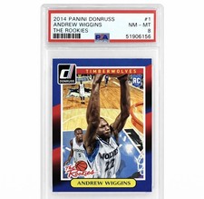 Andrew Wiggings 2014 panini donruss the rookies #1 psa 8