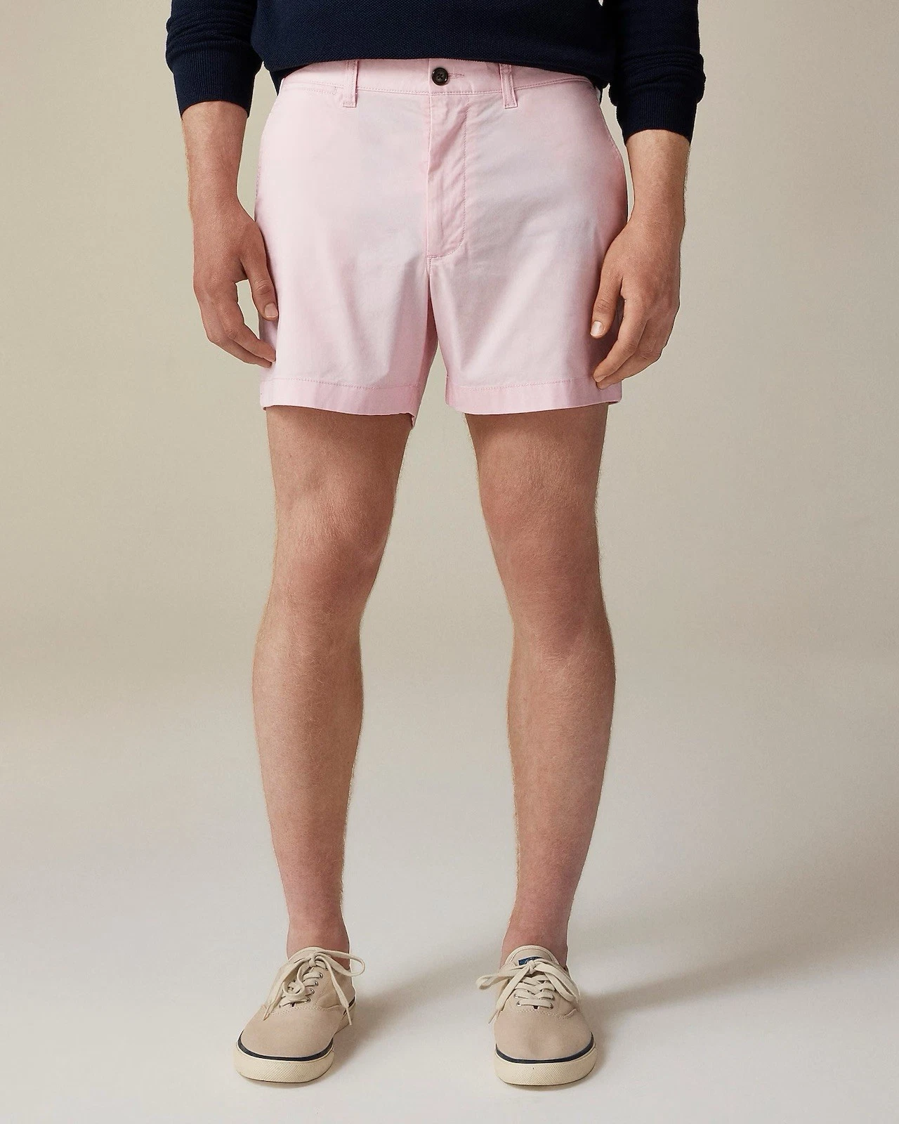 $79.5 J.Crew Men’s Cotton 5" Portsider stretch chino short Bayside Pink Size 32