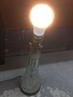 Vintage Bohemian-Style Stars & Bars Cut Crystal 22" Table Lamp TESTED & WORKING — photo 4