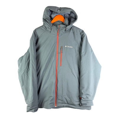 Columbia Gate Racer Softshell Insulated Hooded Jacket WM3260 Blue Red Mens XL