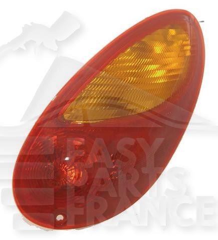 Feu arrière droit pour Chrysler PT Cruiser avec verre bicolore anti-jaunissement 2000-2005