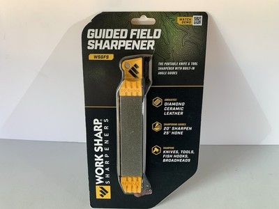 Work Sharp Guided Field Sharpener WSGFS Diamond Ceramic Leather Gray Knife Tool