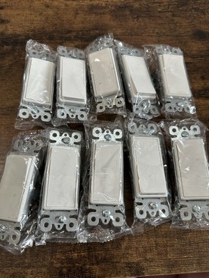 Lot of 10 LD-2002 Decora Rocker Light Switch White UL Listed New