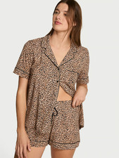 Victoria's Secret SoSoft Modal Short Pajama Set - Marzipan/Vintage Tan New Leo