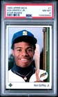 1989 UD STAR RC #1 KEN GRIFFEY JR. ROOKIE RC PSA 8
