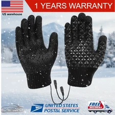 Electric Rechargeable Battery Hand Warm Windproof Thermal Winter Heated Gloves