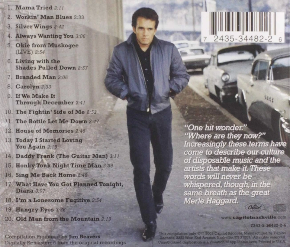 Merle Haggard 20 Greatest Hits CD NEW SEALED Remastered Country Mama Tried+ - Image 2 of 4