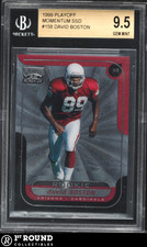 David Boston RC BGS 9.5: 1999 Playoff Momentum SSD Rookie Card #158 POP 4. rookie card picture
