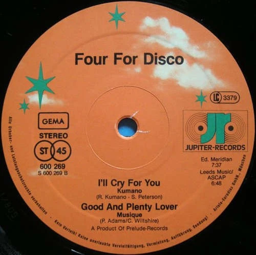Various - Four For Disco Funk / Soul Disco 12" Maxi Schallplatte 172644 - Bild 3 von 4