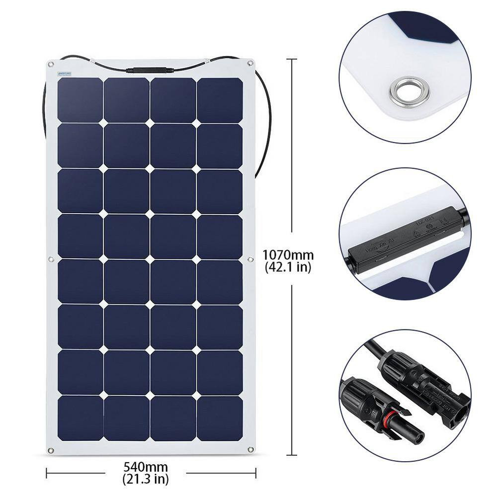 110-Watt Flexible Monocrystalline Offgrid Solar Power Kit with 110-Watt Solar Pa