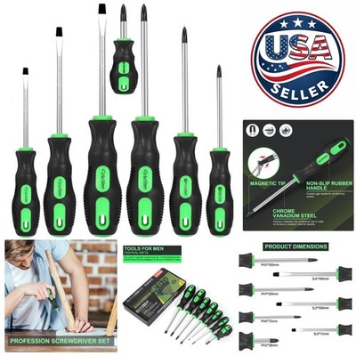 Professional 7-Piece Screwdriver Set - Ergonomic Magnetic Tips & Comfort Grip