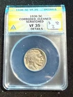 1936 BUFFALO NICKEL ANACS VF 35 CORRODED SCRATCHED CLEANED