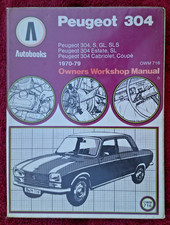 Peugeot 304 Autobooks Workshop Manual from 1970 - 1979.