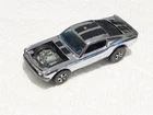 HOT WHEELS RED LINE CHROME CLUB CAR MUSTANG BOSS HOSS w DARK INTERIOR