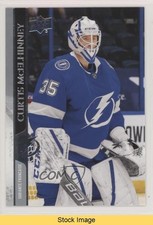 2020-21 Upper Deck Extended Series French Curtis McElhinney #627 READ 0is9