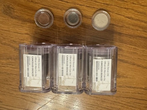 1994 Denver Cancelled US Die Set 25C/10C/1C NGC Encapsulated